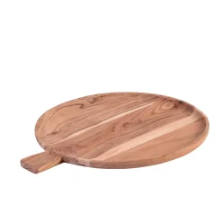 CASA Acacia Chic Plato Con Asa Natural