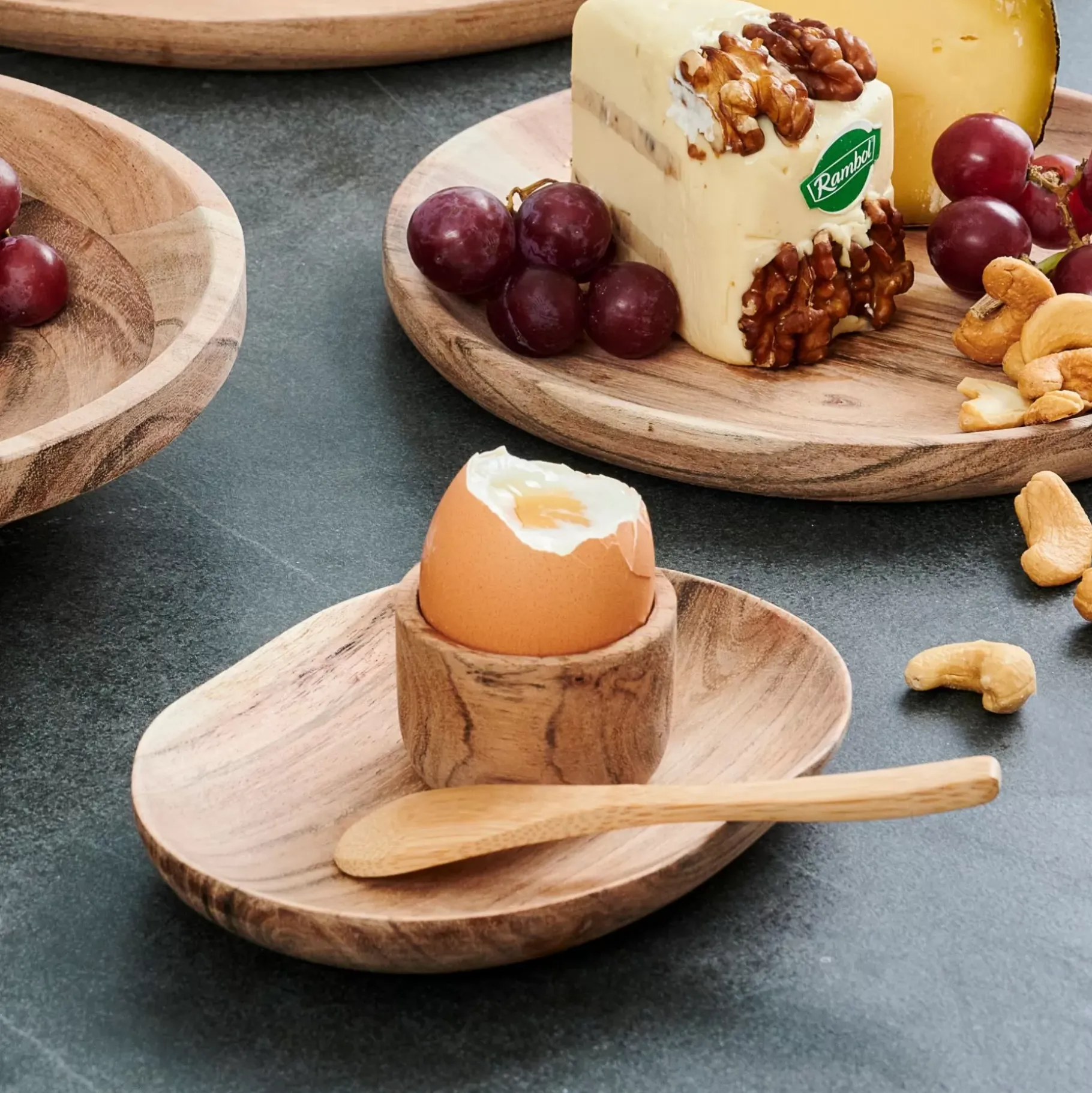 CASA Acacia Chic Plato Pata Tapas Natural