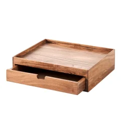 CASA Acacia Organizador De Escritorios Natural