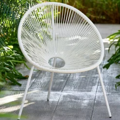 CASA Acapulco Silla Lounge Blanco