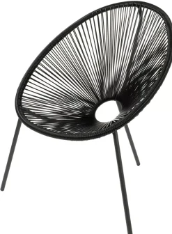 CASA Acapulco Silla Lounge Negro
