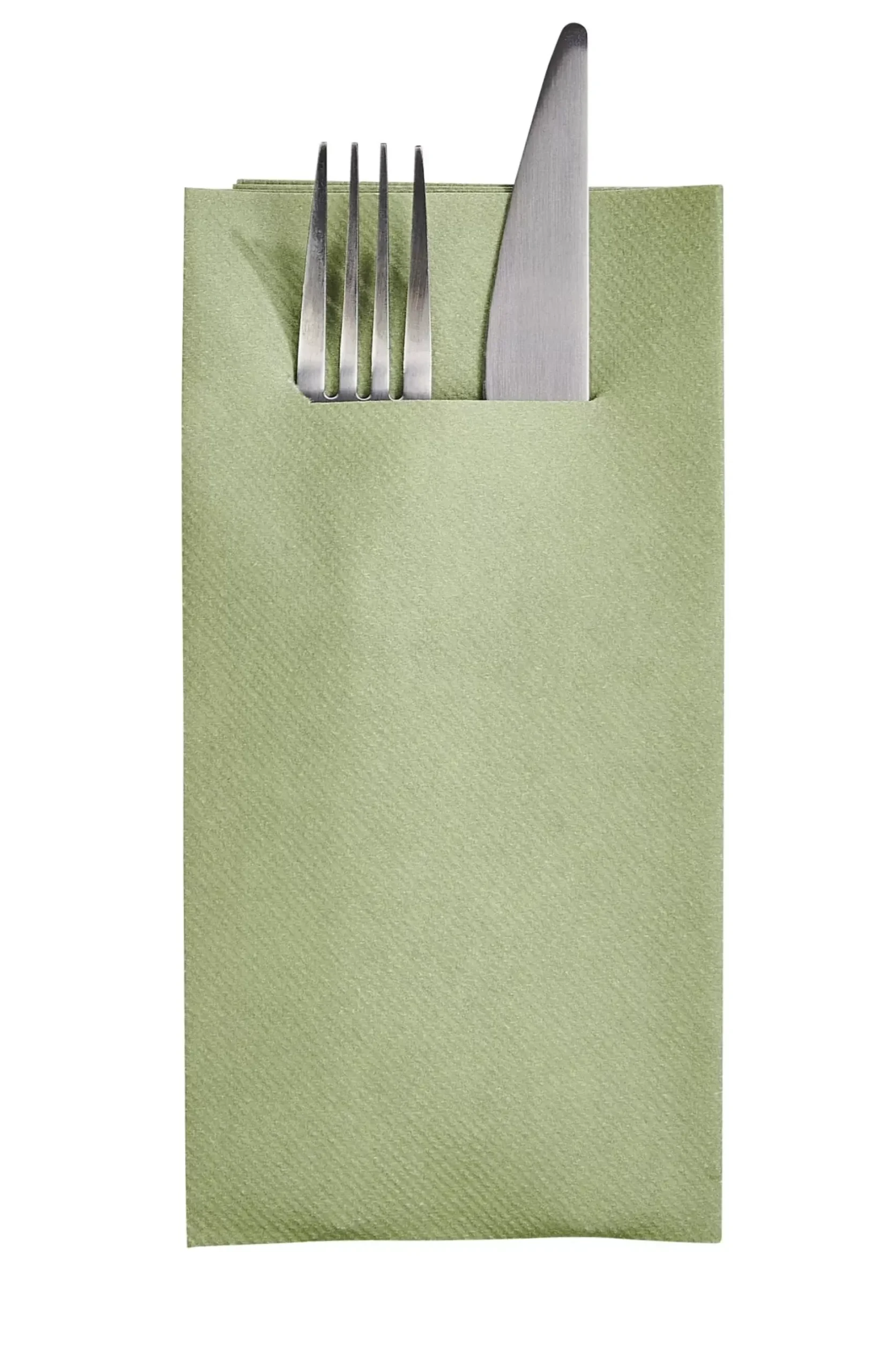 CASA Airlaid Servill./Cubiert. Juego De 12 Verde Oliva