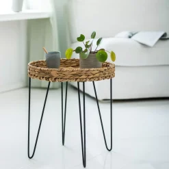 CASA Akela Mesa Auxiliar Negro, Natural