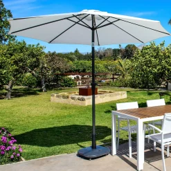 CASA Alu Parasol Sin Pie Blanco