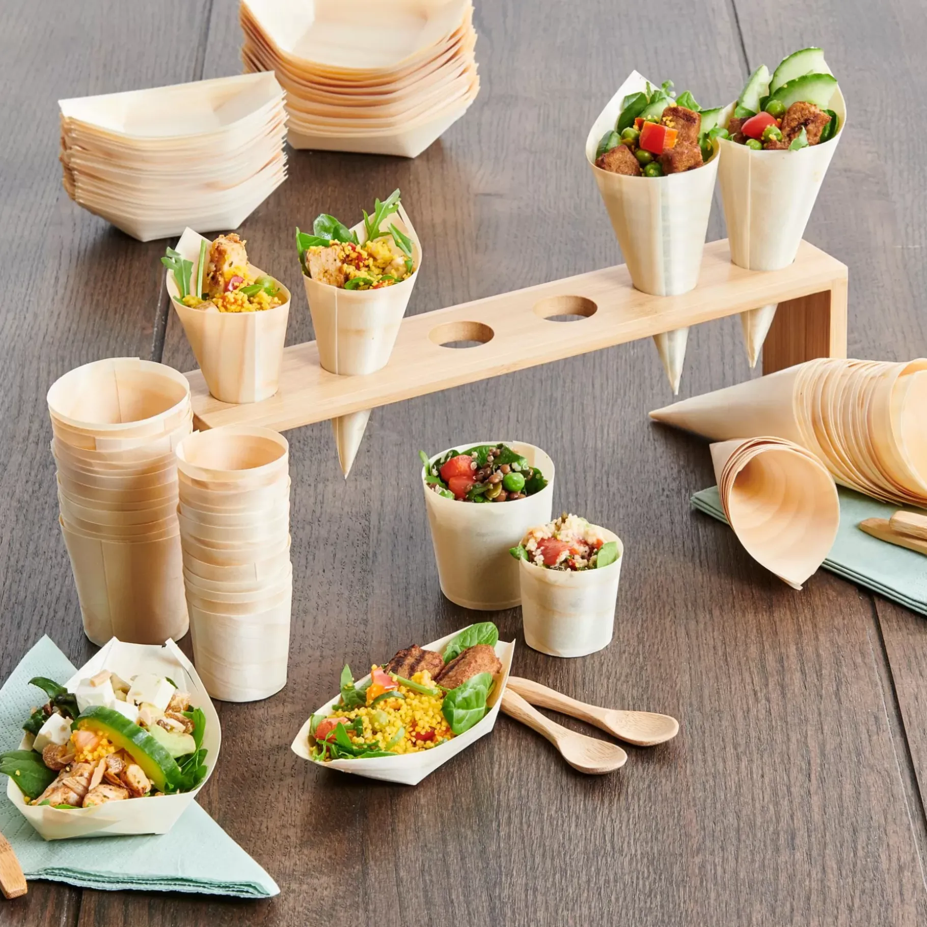 CASA Apero Eco Tarritos Juego De 15 Natural