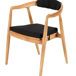 CASA August Cojin De Espalda Negro