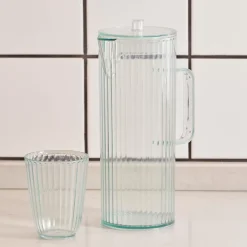 CASA Aura Green Jarra Con Tapa Verde