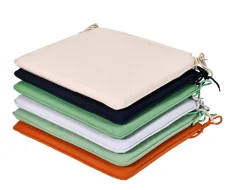 CASA Azur Cojin De Jardín Para Silla Bistro Gris Claro