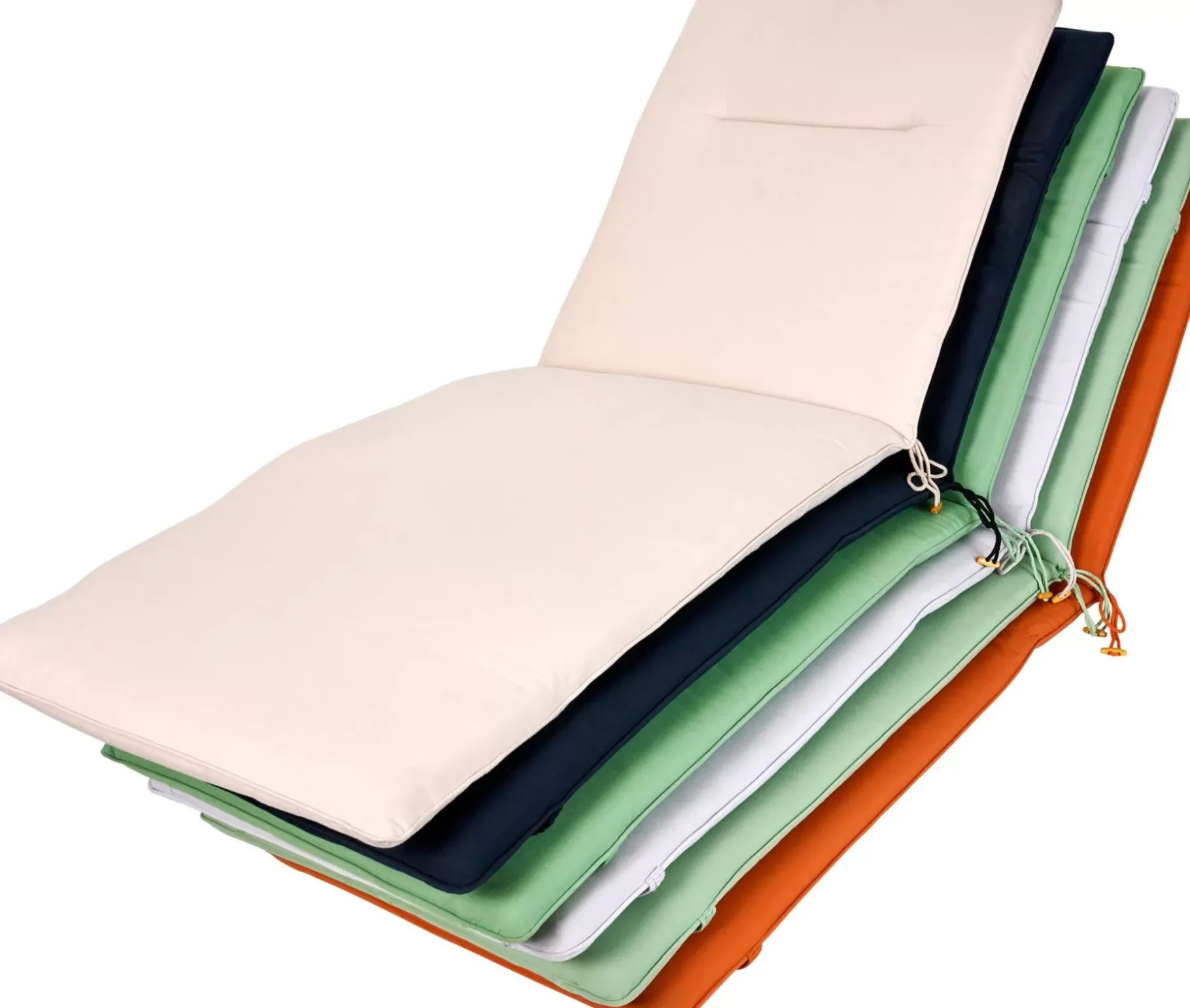 CASA Azur Cojines De Jardín Para Tumbona Gris Claro