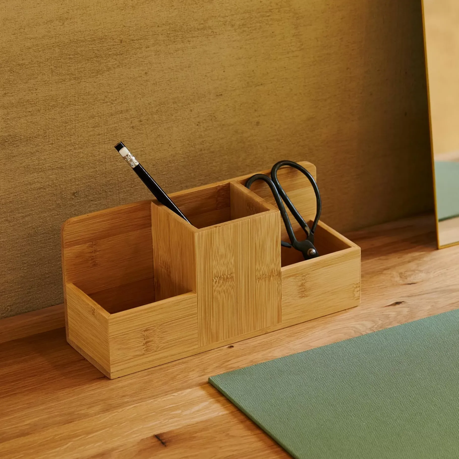 CASA Bamboo Cubilete/Boligrafos Natural