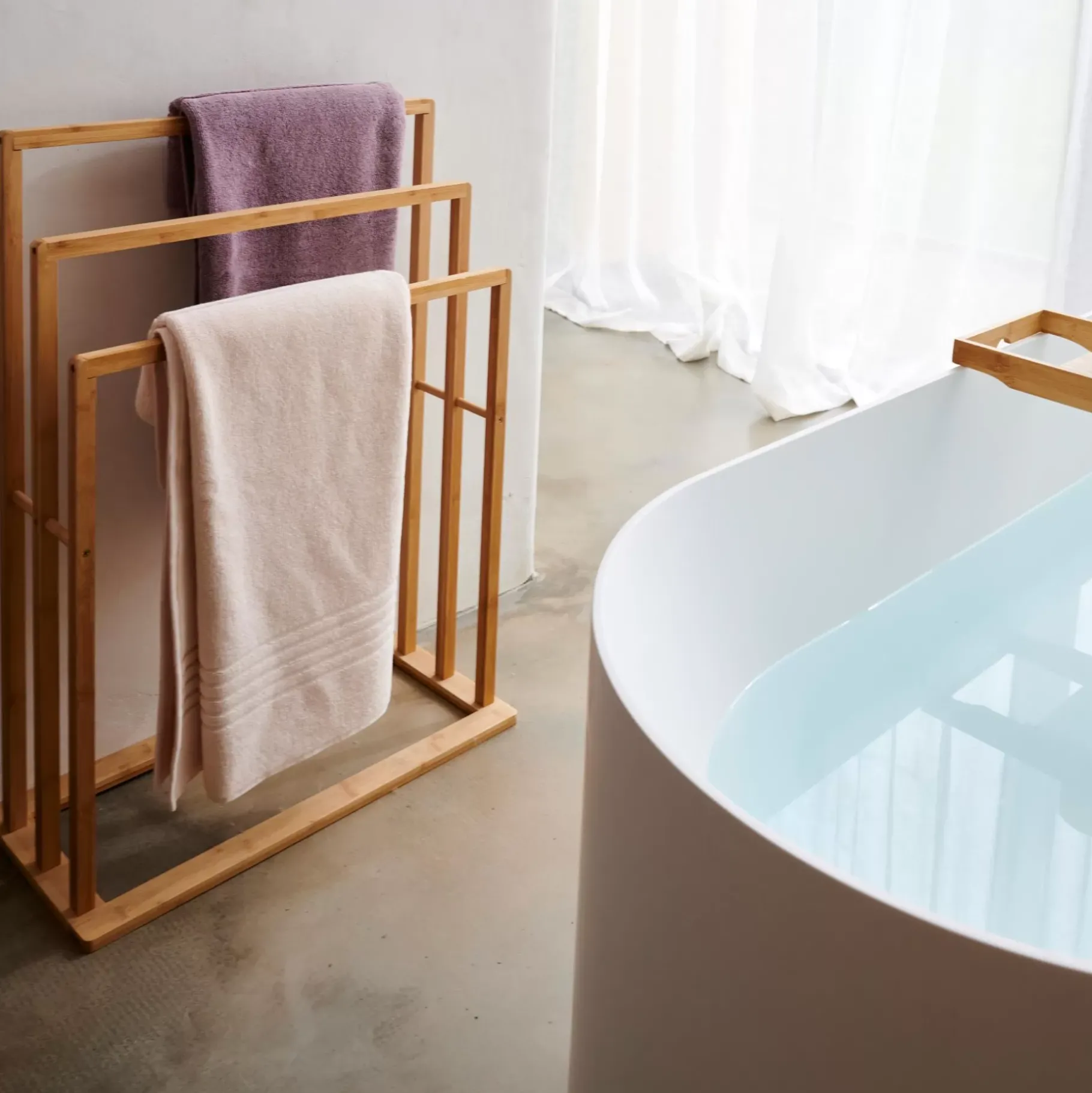 CASA Bamboo Toallero Natural