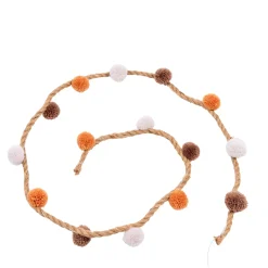 CASA Basil Guirnalda Varios Colores, Blanco, Marron, Terracota