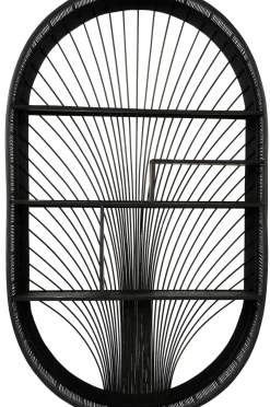 CASA Bavi Estanteria De Pared Negro