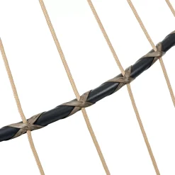 CASA Bazai Silla Colgante Con Soporte Negro