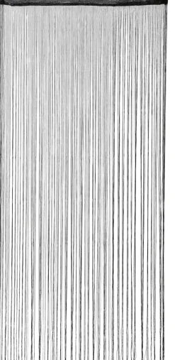 CASA Black Cortina De Flecos Negro