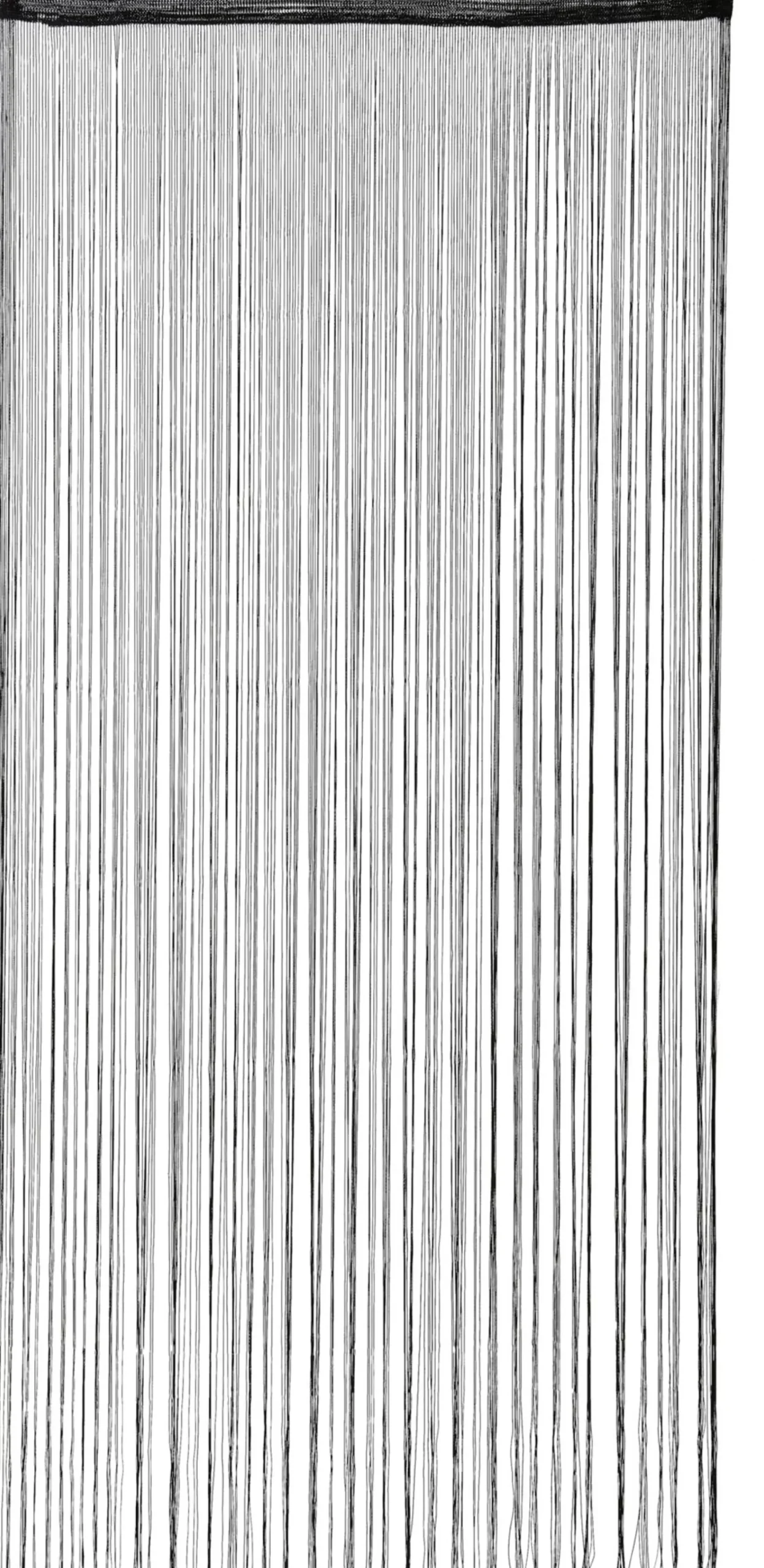 CASA Black Cortina De Flecos Negro