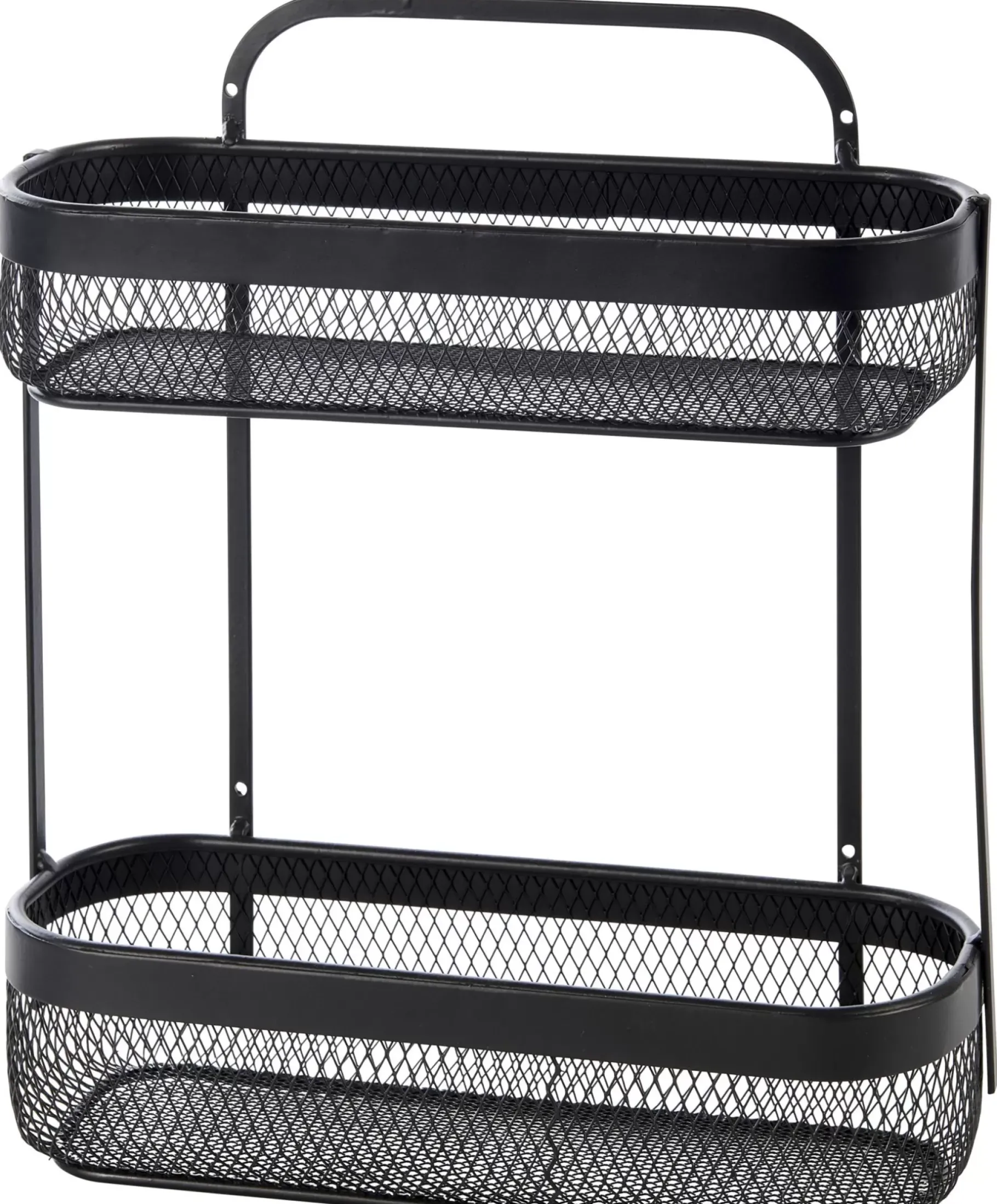 CASA Black Lunar Cesta Ovalada De 2 Piezas Negro