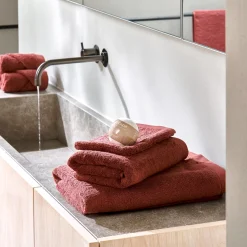 CASA B-Lux Toalla De Bano Rojo