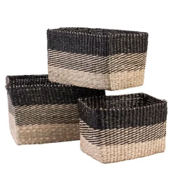 CASA Bobo Cesta Negro, Natural