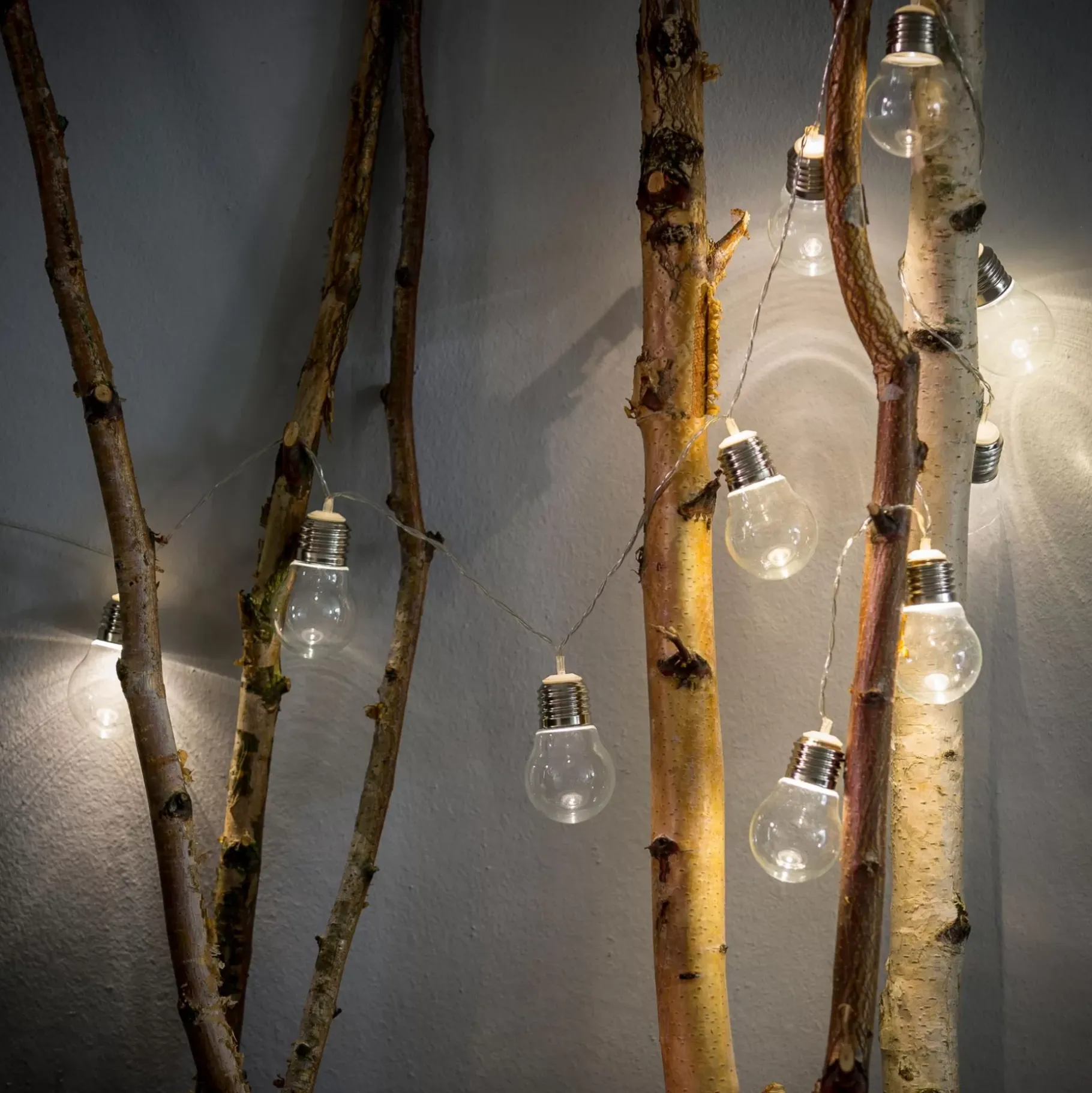 CASA Bulb Guirnalda Solar 10 Leds Transparente