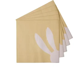 CASA Bunny Paquete De 20 Servilletas Amarillo