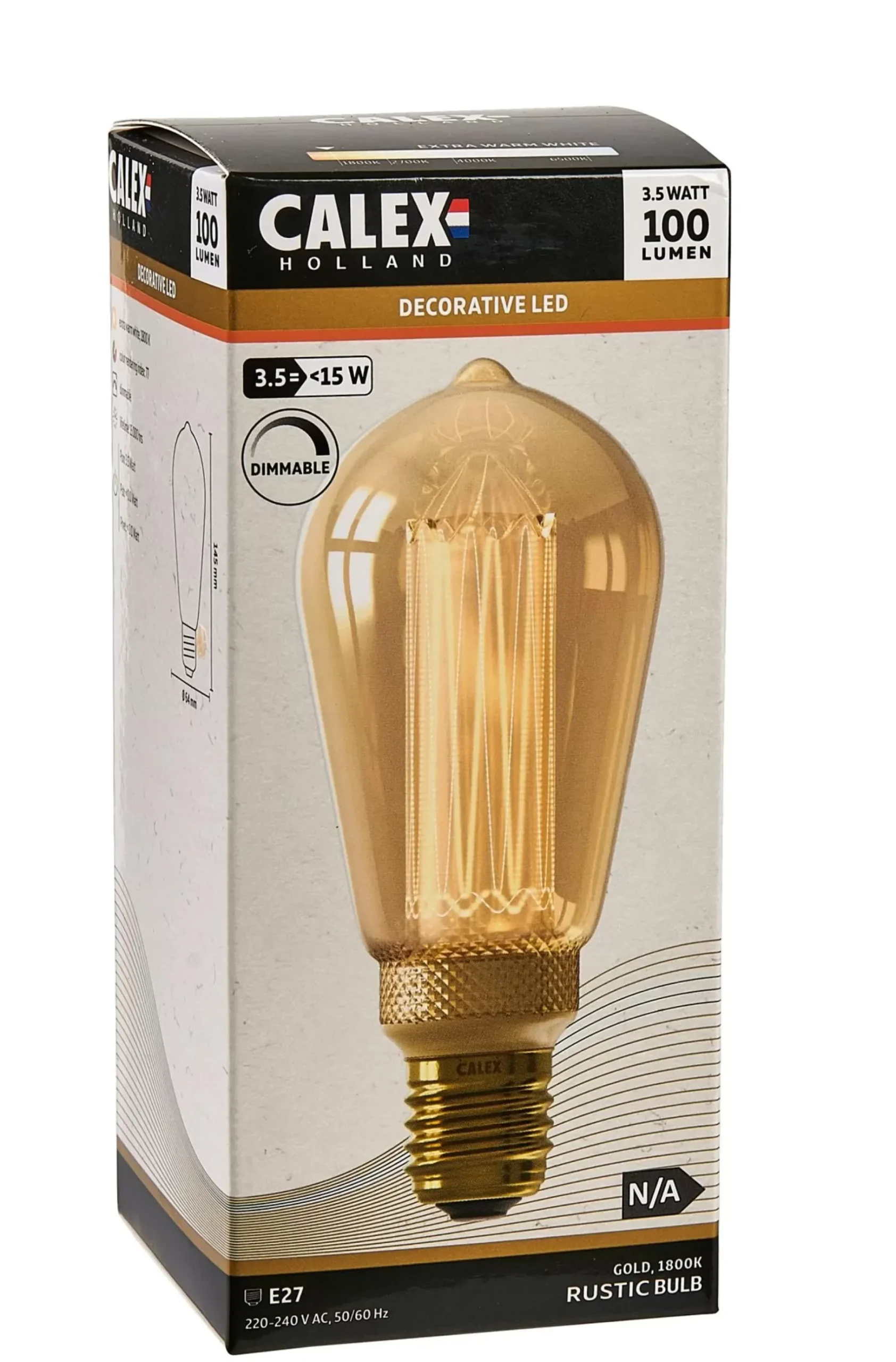 CASA Calex Lampara Led E27 1800K