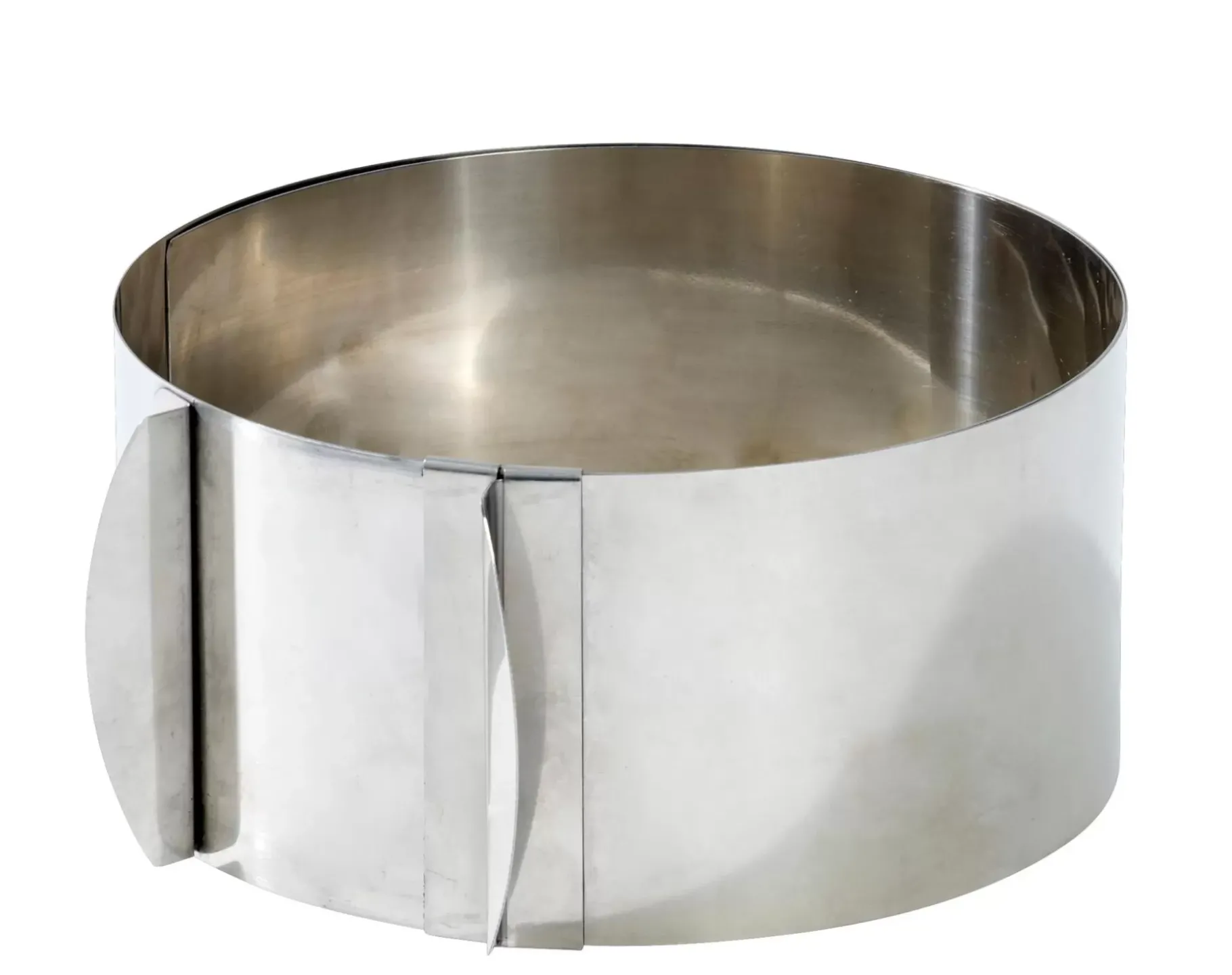 CASA Caramella Molde Anillo Tarta Ajustable Plateado