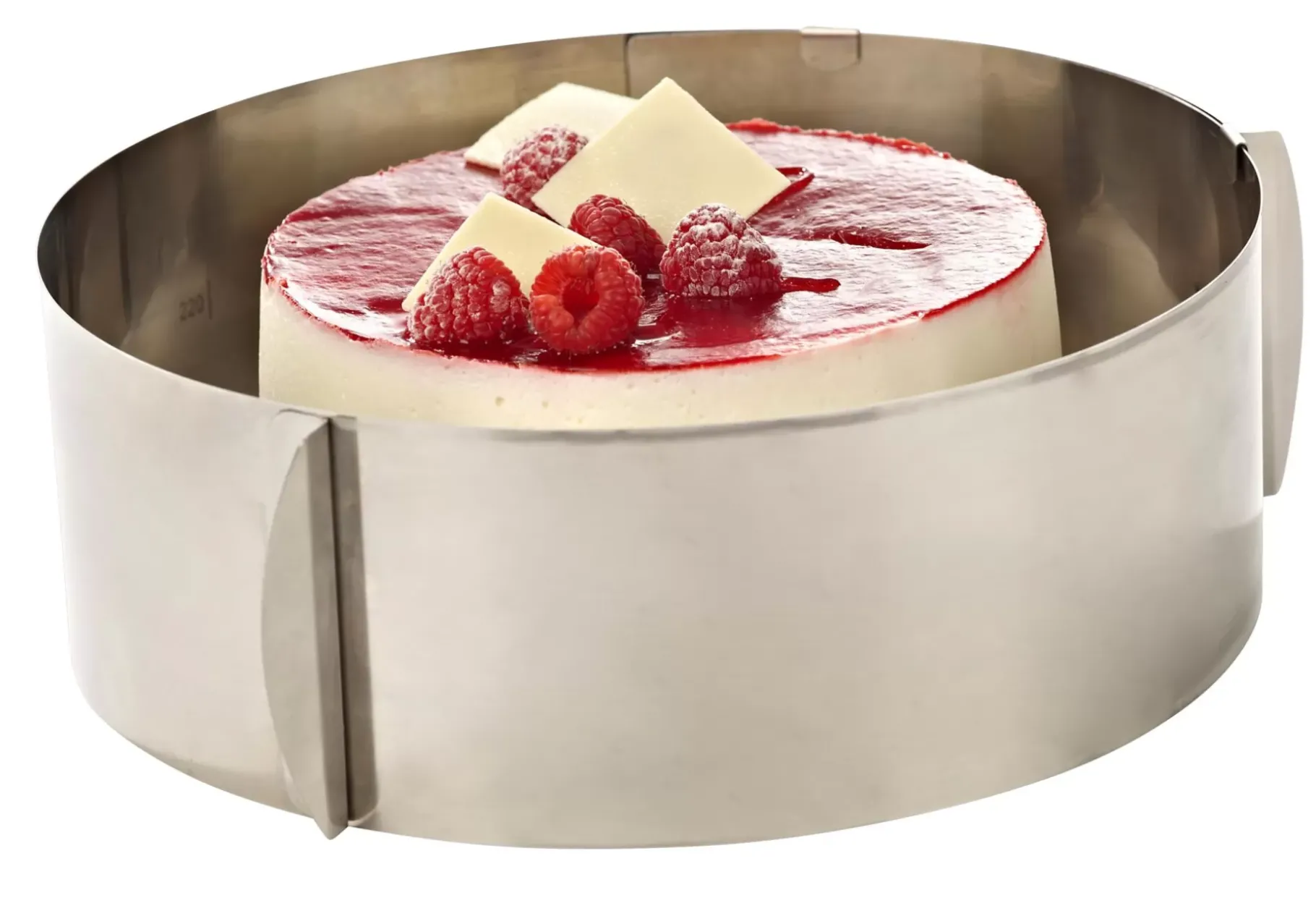 CASA Caramella Molde Anillo Tarta Ajustable Plateado