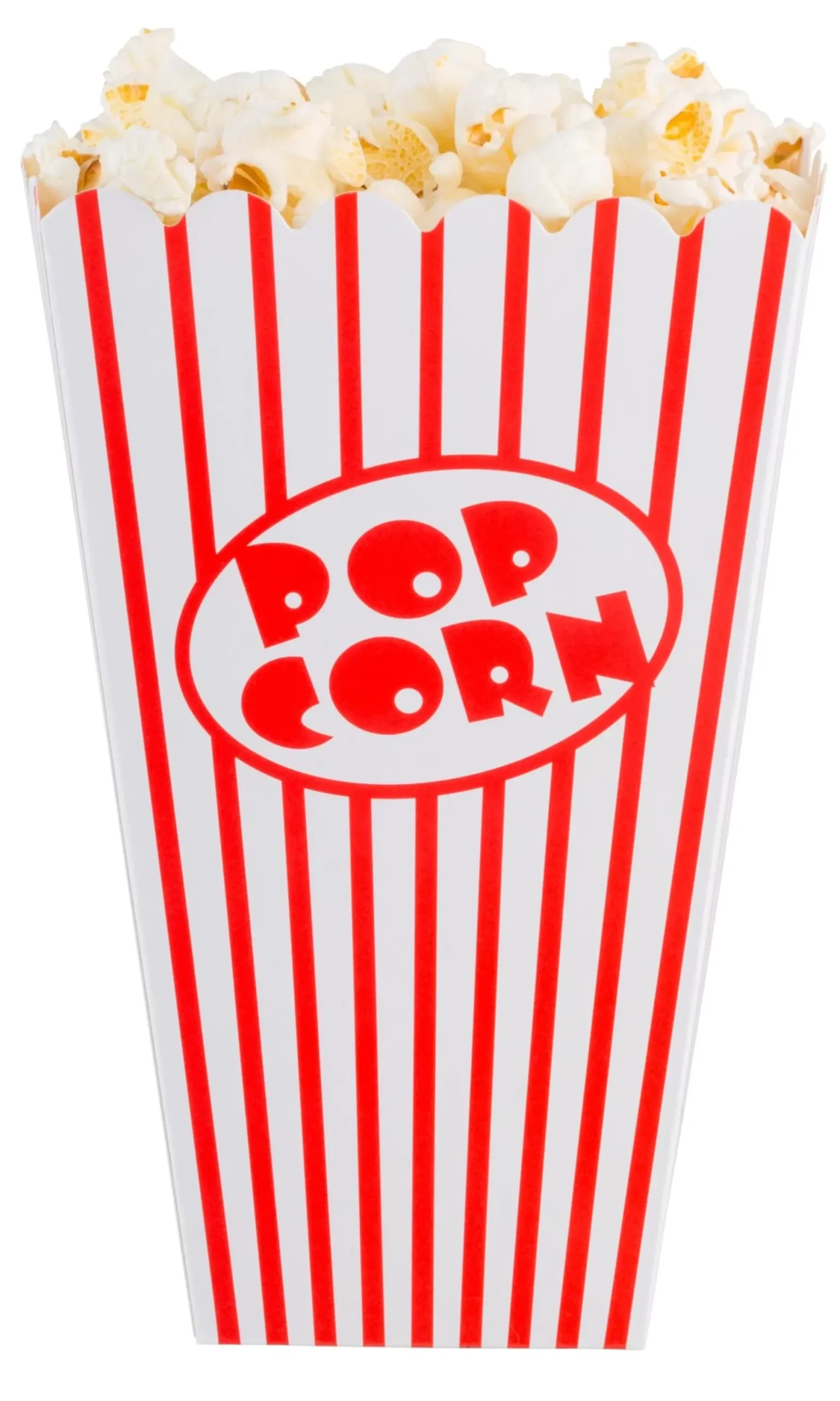 CASA Cinema Vaso De Palomitas Juego De 8 Blanco, Rojo