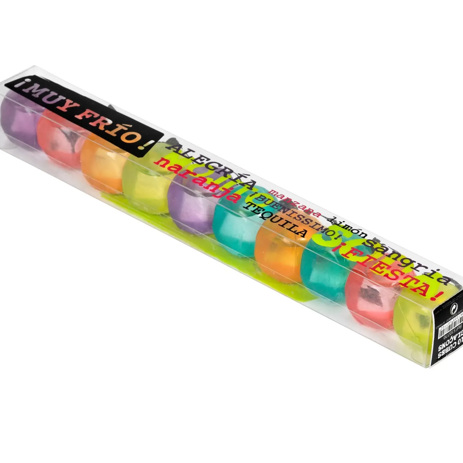 CASA Cocktail Cubitos De Hielo Juego De 10 Mezcla De Colores Varios Colores