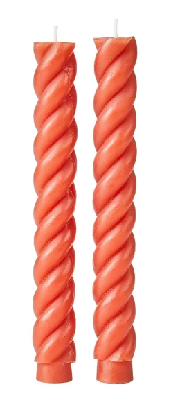 CASA Curl Velas Juego De 2 Rojo