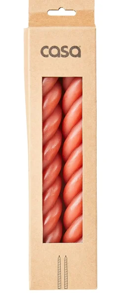 CASA Curl Velas Juego De 2 Rojo
