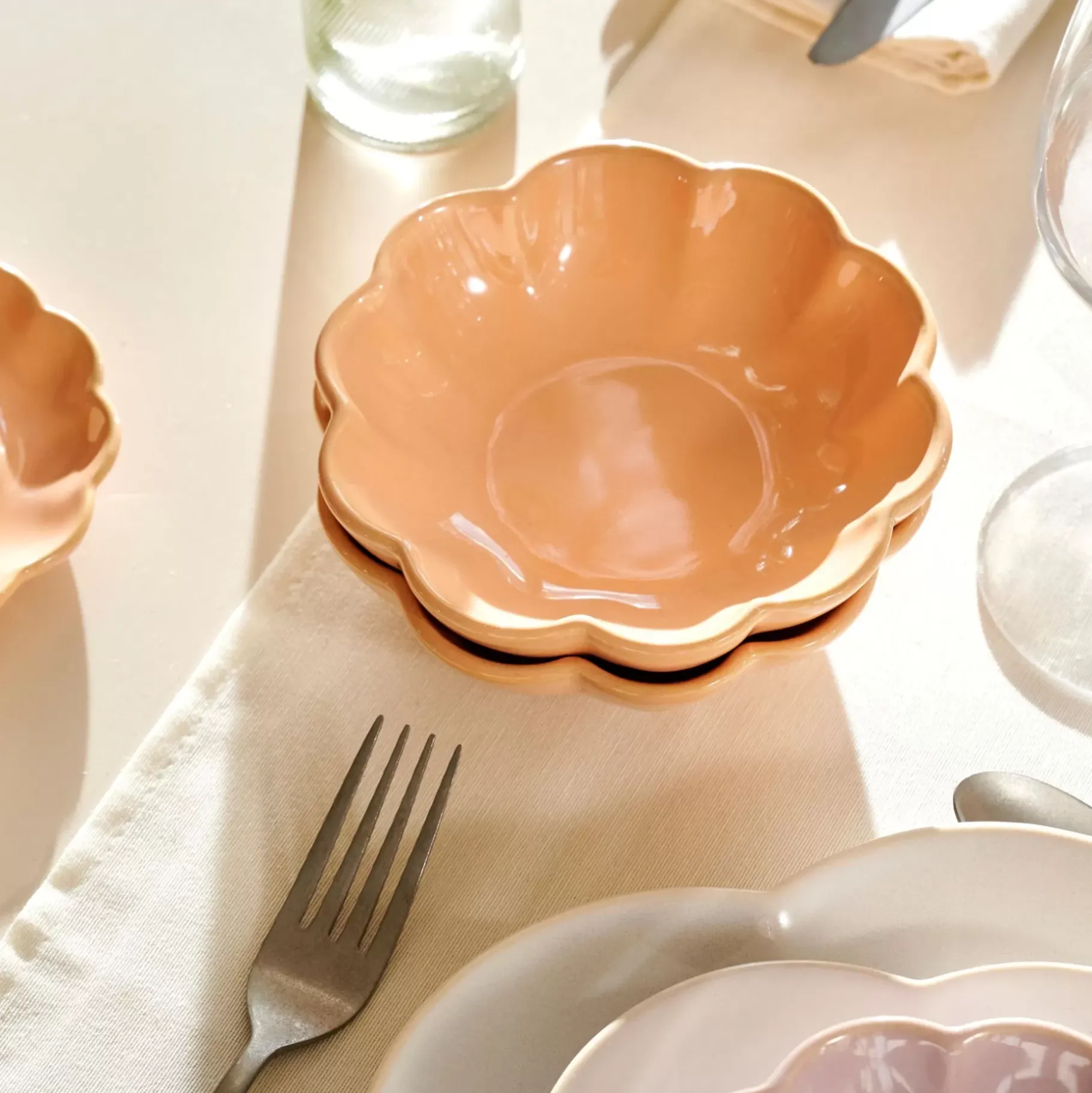 CASA Dahlia Cuenco Naranja