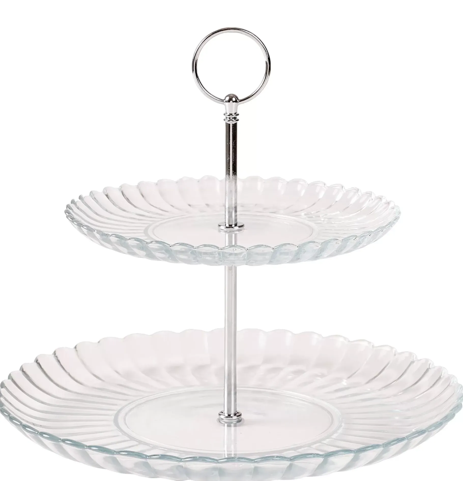 CASA Dahlita Bandeja De 2 Pisos Transparente