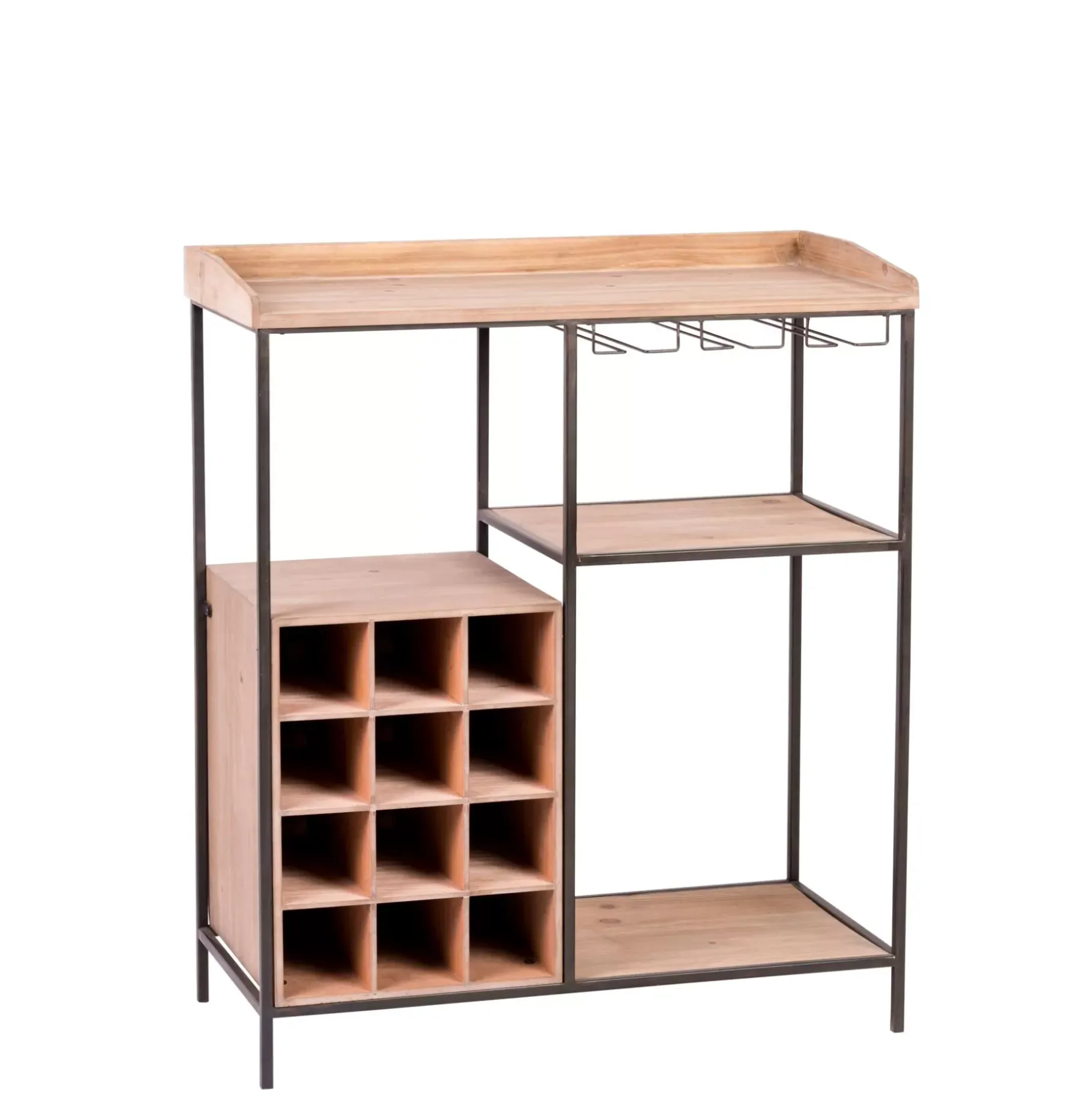 CASA Damian Estanteria De Pared Negro