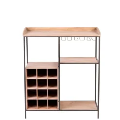 CASA Damian Estanteria De Pared Negro