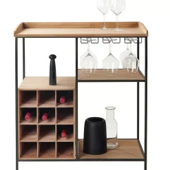 CASA Damian Estanteria De Pared Negro