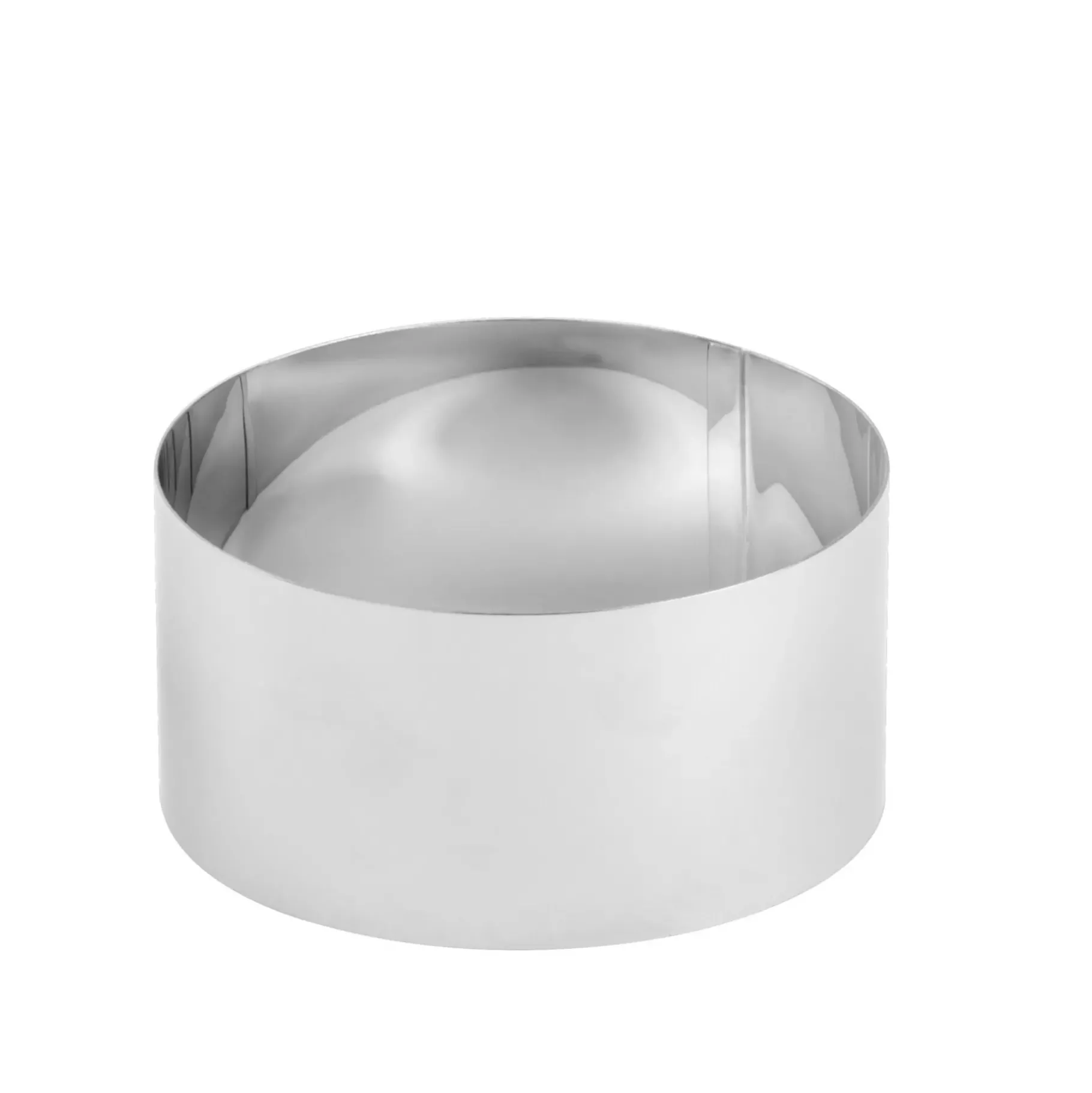 CASA Damier Anillo Para Tarta Juego De 4 Plateado