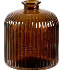CASA Daroca Florero Marron Oscuro