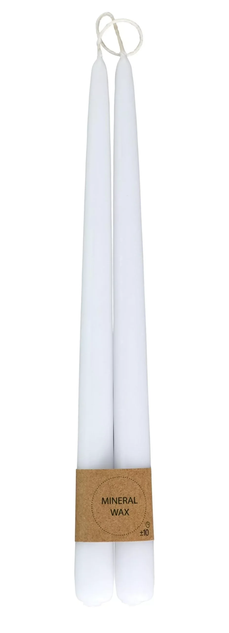 CASA Duo Velas Largas Juego De 2 Blanco