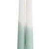 CASA Duo Velas Largas Juego De 2 Crema, Menta, Multicolor