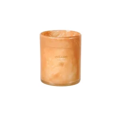 CASA Escape Black Oudh Vela Perfumada En Vaso Blanco, Color Rosa Viejo