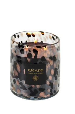 CASA Escape Indian Inspiration Vela Perfumada Xl Negro, Cobrizo, Multicolor