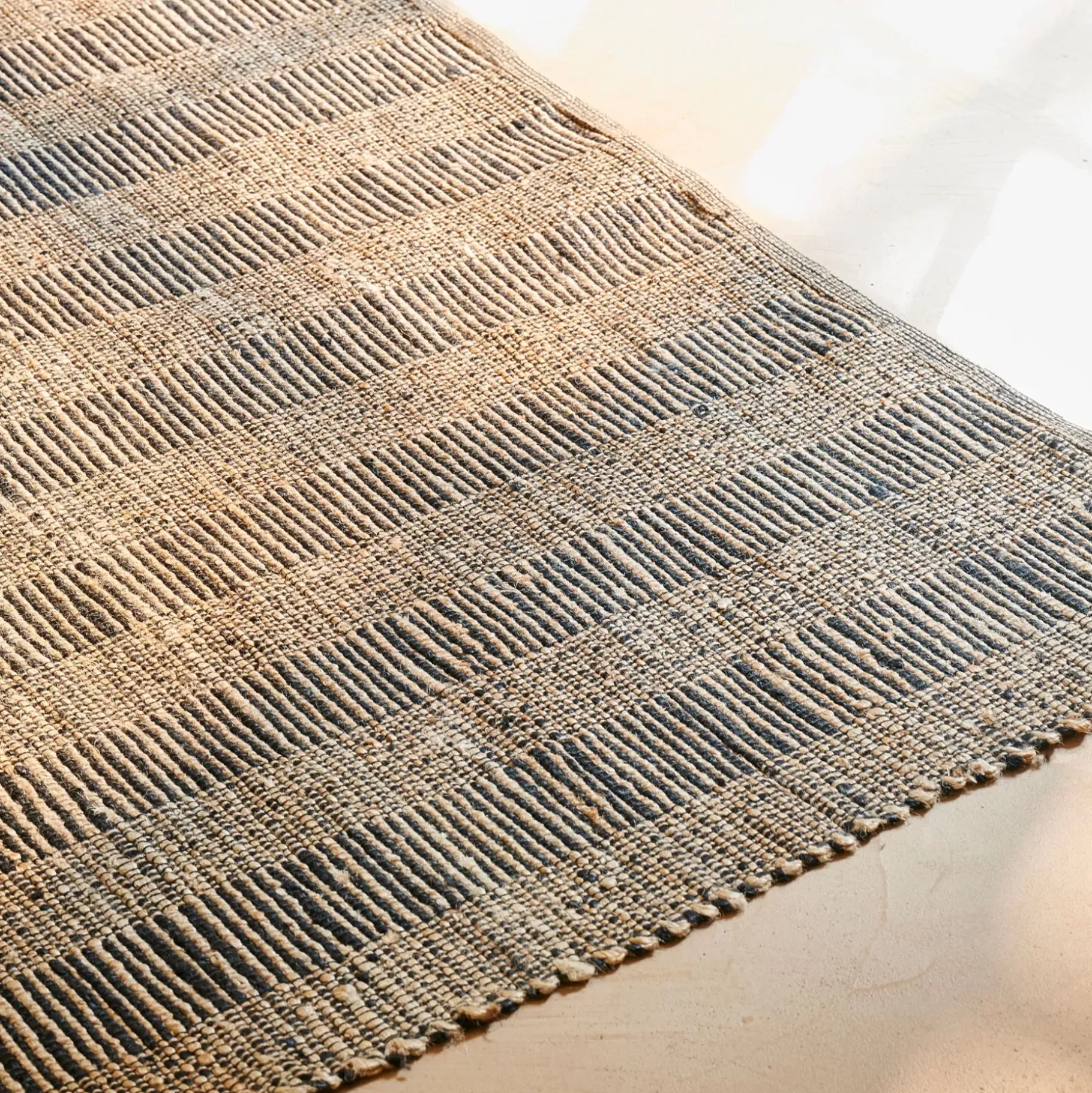 CASA Ethnic Alfombra Negro, Natural