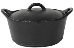 CASA Fero Cazuela Para Horno Con Tapa Negro