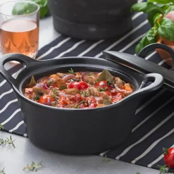 CASA Fero Cazuela Para Horno Con Tapa Negro