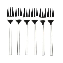 CASA Fine Tenedores Reposteria Juego De 6 Plateado