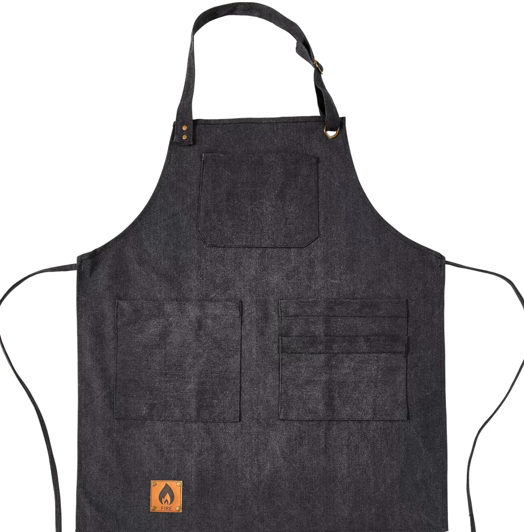 CASA Fire Delantal Negro