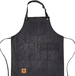 CASA Fire Delantal Negro
