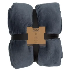 CASA Flanella Manta Gris Oscuro